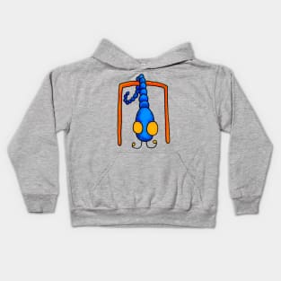 worm exercise Kids Hoodie